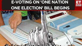 First-Ever E-Voting on 'One Nation, One Election' Bill Underway in Lok Sabha | Top News