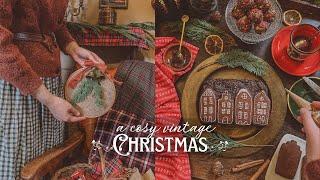 Decorating & Baking for a Cosy, Vintage Christmas | Cinematic ASMR & Short Story