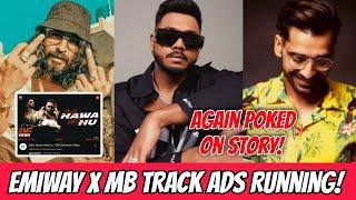 Emiway X Maninder Buttar Track Ads Running! Again Poked King On Story! Mc Altaf Reply On Divine!