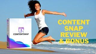 Contentsnap Review & Bonus - ContentSnap Review  0/10 Misleading  Honest Content Snap Review