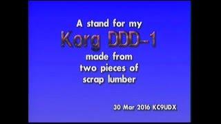 Stand for Korg DDD-1 made from scrap