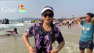 First time family trip in Goa ️ #calangute beach #tibetan vlogger