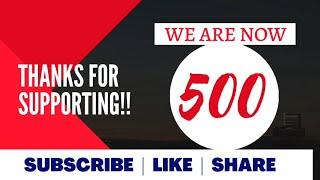 We are now 500 plus | Thank you all the Subscribers | Hiker Ansul Family