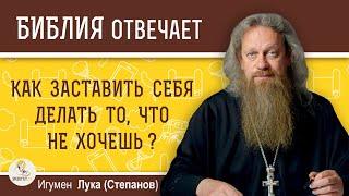 Как заставить себя делать то, что не хочешь?  Игумен Лука (Степанов)