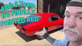 THE 1967 CAMARO IS PAINTED - 9 Years Later 