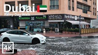 Dubai [4K]   I Dubai's Most Beautiful Rainy Day Walk | Exploring the City’s Charm in the Storm