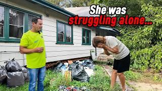 ILLNESS Didn’t Stop This GRANDMA from Wanting Her Yard back for the Grandkids