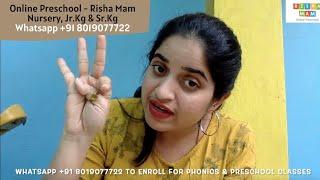 Online Preschool Class for Nursery, Jr Kg & Sr Kg kids by Risha Mam online Preschool (Feb - May)