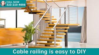 How to build a cable railing project with metal posts？- Muzata cable railing system