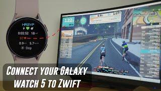 Zwift: pair your Galaxy Watch 5 for Heart Rate