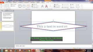 POWERPOINT WORDART,FORMATTING IN POWERPOINT