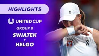 Iga Swiatek (POL) v Malene Helgø (NOR) - United Cup Highlights | Wide World of Sports