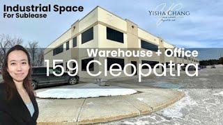 LeasedWarehouse + Office Space for Sublease: 159 Cleopatra