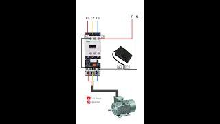 CSQ Three Phase DOL Starter Wiring and controlling with Pedal switch | CONTACTOR | OVERLOAD RELAY