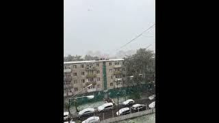 Mongolia Snowing in Summer ️ in Ulaanbaatar Snow Зун Улаанбаатарт цас орж байна УБ хот Монгол Улс