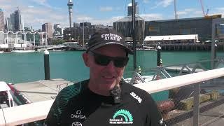 Cup Spy: Interview - Ray Davies - Emirates Team NZ - LEQ12 - Day 49 - Auckland - Dec 16, 2023