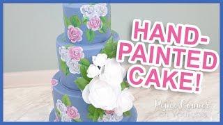 Hand-Painted Rose Cake | Renee Conner