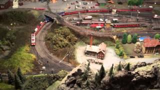 a view from the top: Märklin Modelleisenbahn Anlage, Marklin modeltrain layout