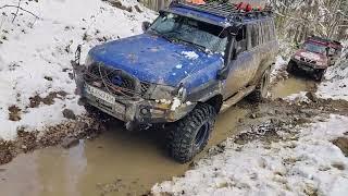 @OFFROAD из ВЕСНЫ в ЗИМУ 4- NISSAN Patrol и КРУЗАК СОТКА на НЕИМОВЕРНОМ маршруте в Карпатах