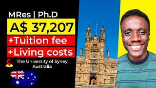 UNIVERSITY OF SYDNEY  INTERNATIONAL SCHOLARSHIP (NO IELTS)