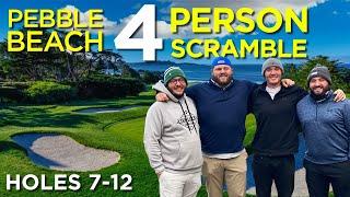 Moving the WRONG Way | Pebble Beach | Public Golfers Virtual 4 Person Scramble | Part 2/3