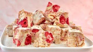 Strawberry Snowflake Crisp | Milk Nougat | 草莓雪花酥