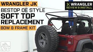 Jeep Wrangler JK 2 Door Bestop OE Style Soft Top Replacement Bow & Frame Kit Review & Install