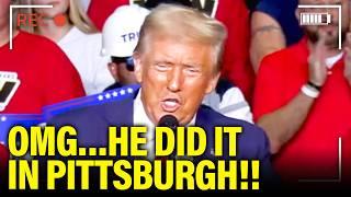 YUCK! Trump does SHOCKING ACTS in PA Final Speech