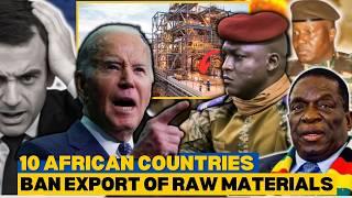 Western Economies falling as 10 African Countries BANNED Export of Raw materials.