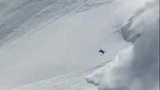 Skier EPIC backflips into Avalanche   FRONT COMPANY TV -- FCTV