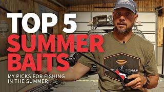 TOP 5 Baits for SUMMER Bass Fishing! ️ 