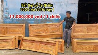 Giường Gỗ Gõ Đỏ tự nhiên 100% CỰC ĐẸP mà Gía Rẻ như Gỗ Công Nghiệp .