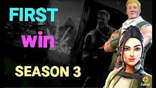 FIRST GAME AND FIRST WIN OF CHAPTER 2 SEASON 3 {DEFAULT GUY}