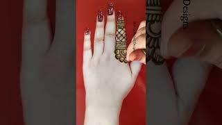 Beautiful and Simple back hand mehndi design | Mehandi Ka Design #shorts #henna #short #shortsvideo