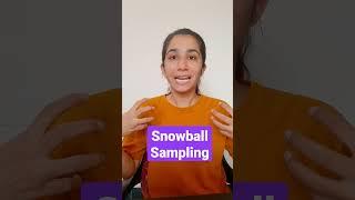 Snowball Sampling | Non-Probability Sampling|Research Methodology #shorts #short #inculcatelearning