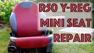 Matts Garage: Mini seat repairs - leather colouring and airbag wiring