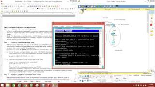 6 2 2 5 Lab   Configuring IPv4 Static and Default Routes