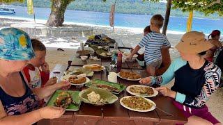 MY FAMILY IS SHOCKED BY THIS RESORT IN THE PHILIPPINES! Eating real Filipino food!