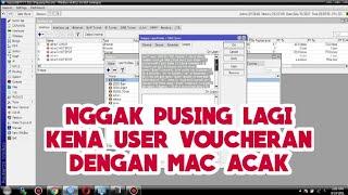 Mengatasi User Hotspot Dengan Mac Acak