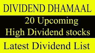 20 High Upcoming Dividend Paying Stocks in 2022 |Latest List 20 Dividend Paying Stocks@stocksreports