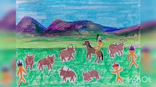 Buffalo Dusk, by Carl Sandburg - DrawAndTell
