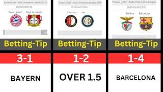 Match Predictions: Bayern Munich vs Bayer Leverkusen vs Benfica vs Barcelona vs Feyenoord vs Inter