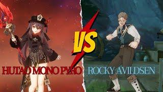 Hu Tao Mono Pyro Destroyed 3 million hp boss Rocky Avildsen [ Genshin Impact ]