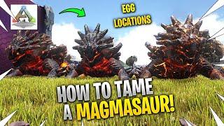 How To Tame A Magmasaur in Ark Lost Island!