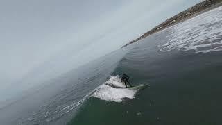 12/11/24 Crystal Pier in Pacific Beach San Diego Raw Unedited Drone Surfing Footage