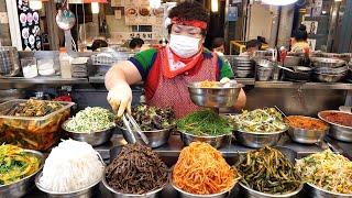 Gwangjang Market in Korea! Delicious food video. TOP 12 / Korean food