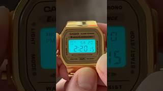 Gold Vintage Casio   Casio A168WG-9EF Beauty Shots #90s #amazon #wristwatch