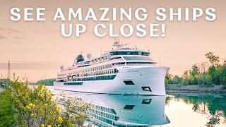 The Welland Canal | Niagara Ontario Canada | See Cruise Ships, Museums & Historic Bridges!