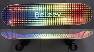 Beleev Skateboard with LED Light Up Wheels + Deck | Full Review + Demo