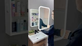 Зеркало приближается! Это новинка зеркальный шкаф Cosmetic Light с подсветкой! #находка #ванна